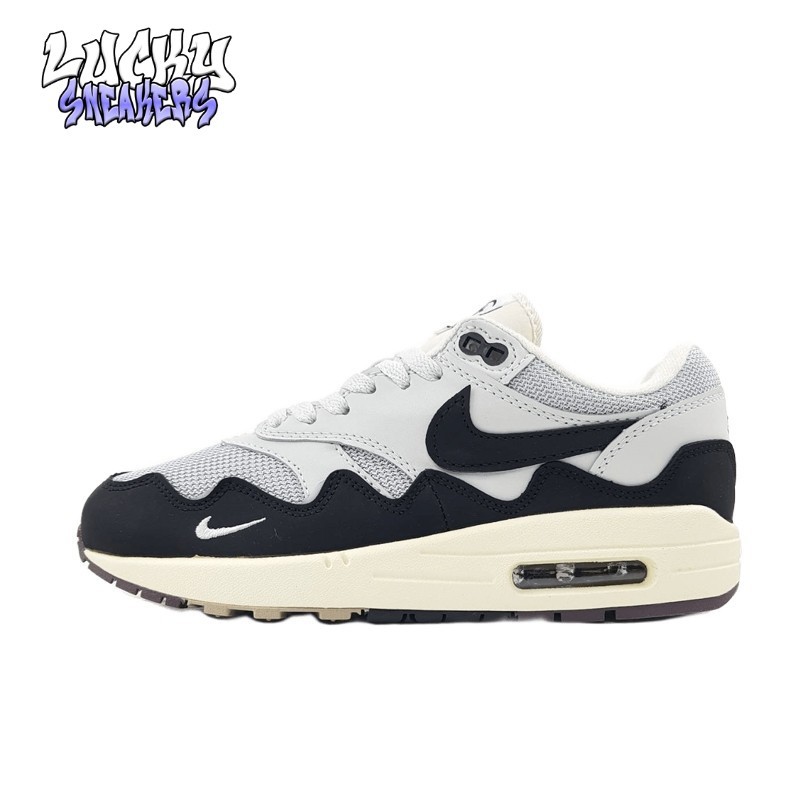 Sepatu Nike Air Max 1 X Patta Monarch Grey Black