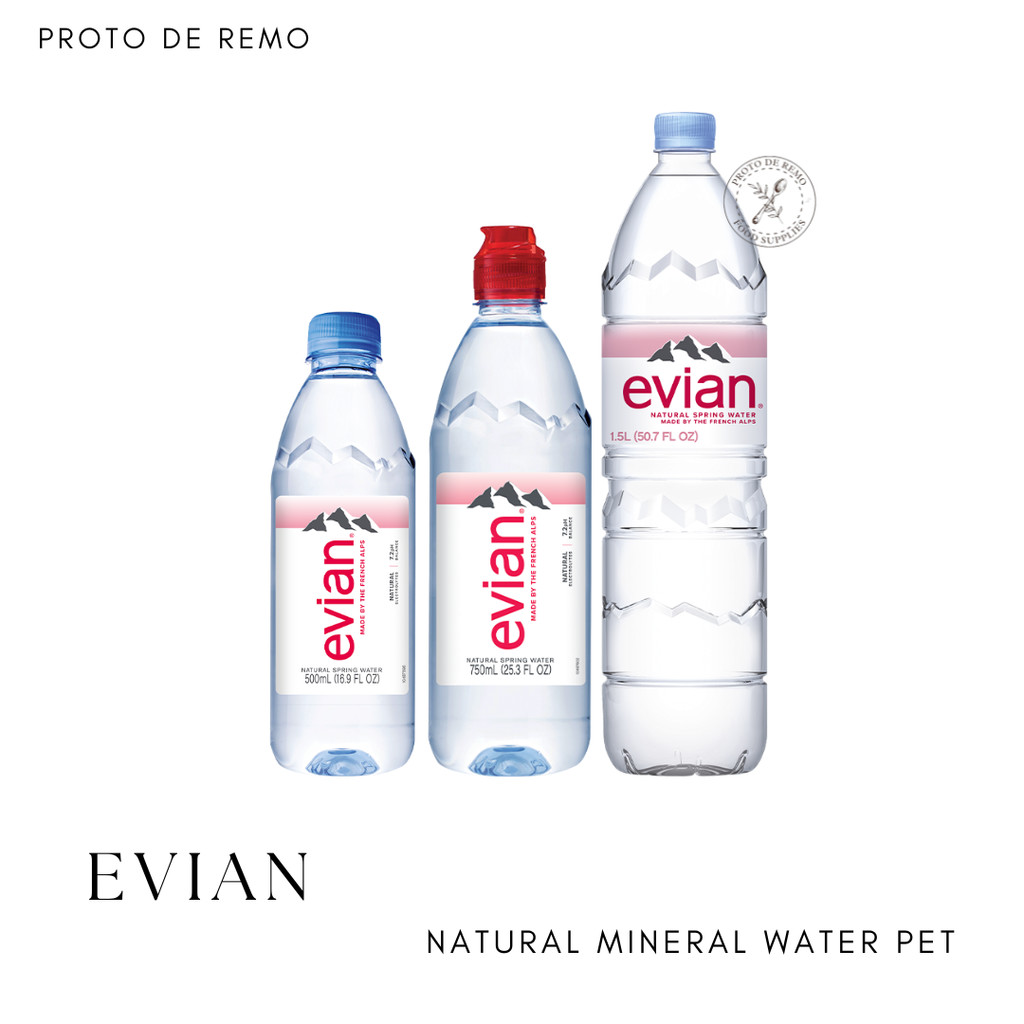 Evian Natural Mineral Water Pet - 500ML | 750ML | 1500ML