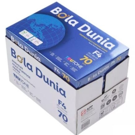 

Kertas Fotocopy Print Folio F4 70 / 80 g Bola Dunia Box - 70 gram