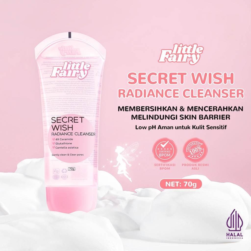 LITTLE FAIRY Secret Wish Radiance Cleanser Repair skin barrier - Facial Wash 70g
