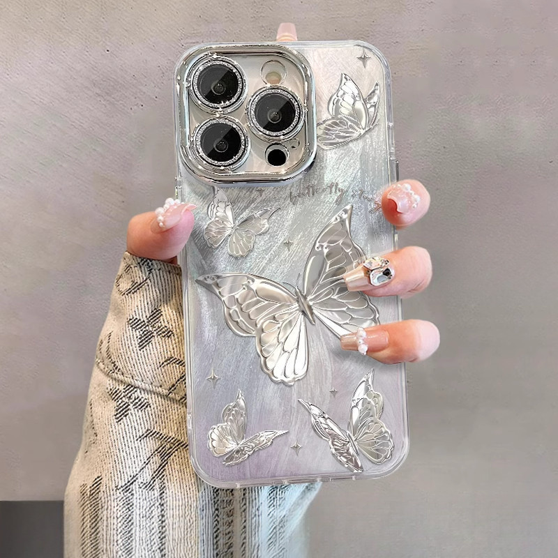 Nggambar Kupu-Kupu Untuk Kasing Hp IPhone 11 11 Pro 11 Pro Max 12 12 Pro 12 Pro Max Print Matte Hard