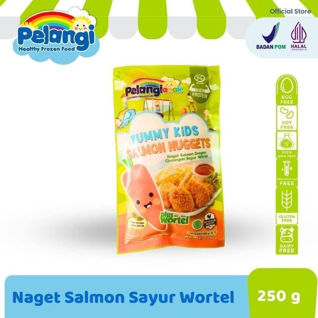 

Pelangi Yummy Nugget Salmon Wortel 250GR