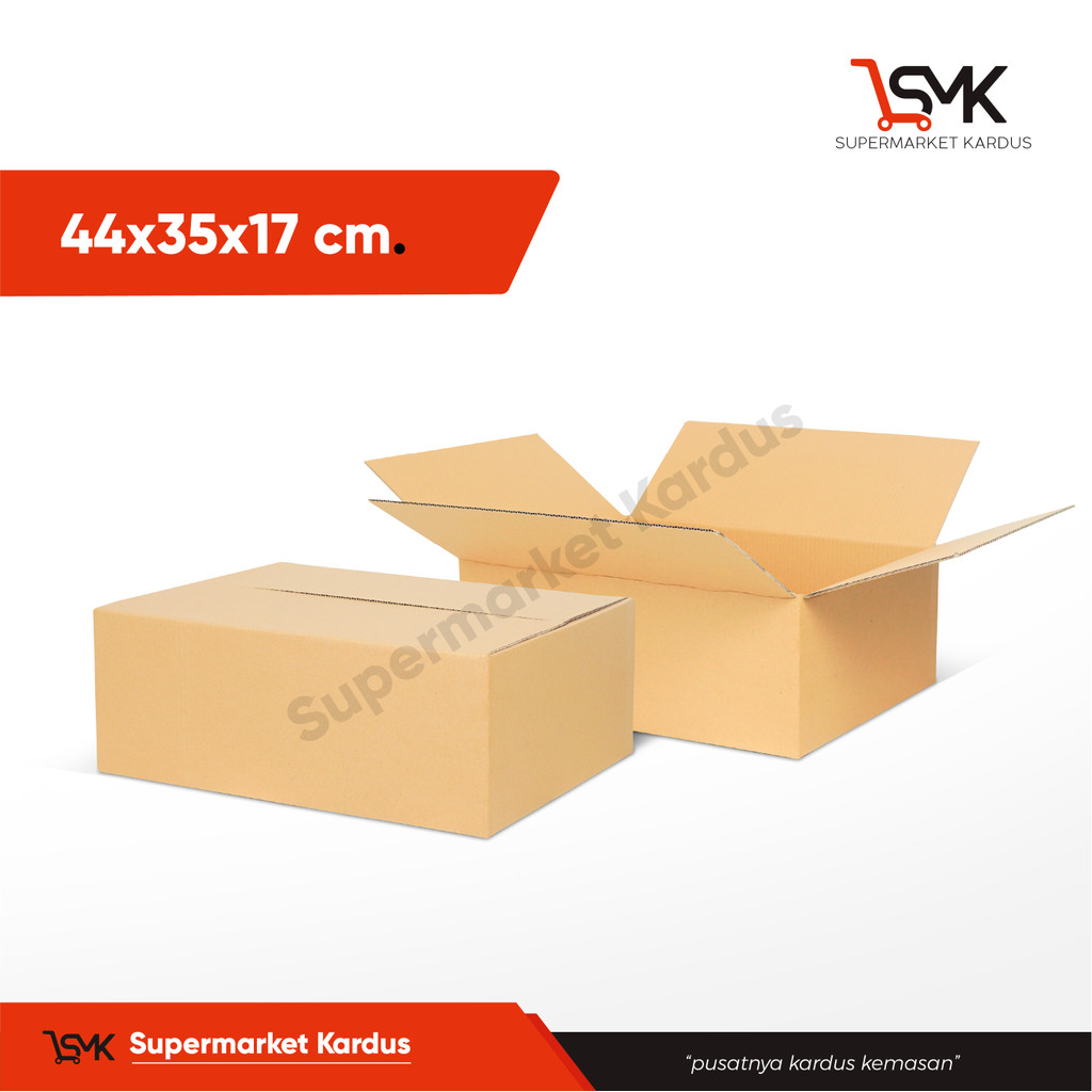 

Box 44x35x17 ( T.17 ) Kardus/Kemasan/Box/Packaging/Normal/A1/KardusKemasan/Karton/bucket/tinggi17
