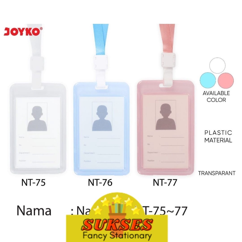 

Name Tag Tanda Pengenal Gantungan Kartu Nama Joyko Nt-75~77
