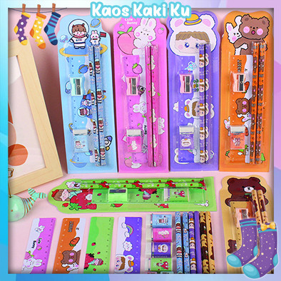 

Set Alat Tulis Sekolah Paket Alat Tulis 5 in 1 Mini Stationary