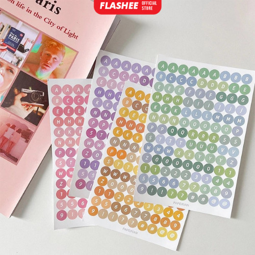 

Flashee Stiker Jurnal Huruf Alphabet Stiker Hias Diary Scrapbook Planner Stiker Alat Tulis Simple
