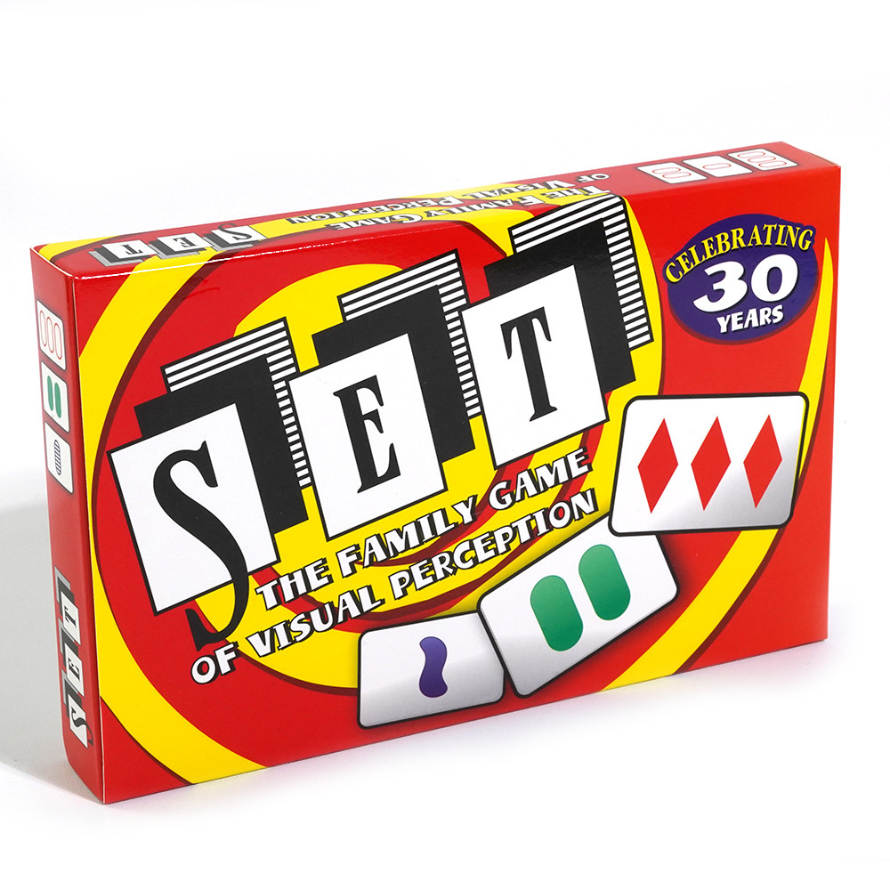 

SET Enterprises Card Game The Family Card Game of Visual Perception Race to Find The Matches 81 PCs Cards Rules Included