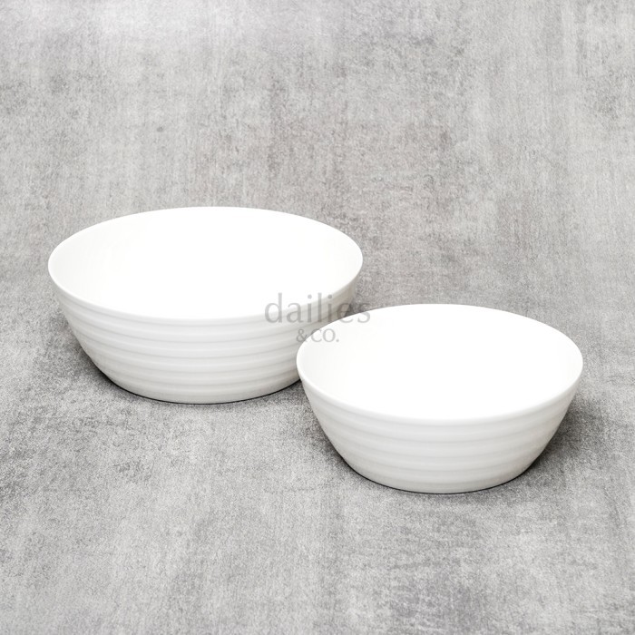 Saint James Concentric Salad Bowl/ Mangkok Keramik