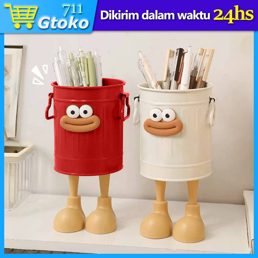 

Tempat Pensil Alat Tulis Meja Anak Karakter Lucu Kotak Pensil Besi Pen Stand Holder Kosmetik Make Up Brush Holder