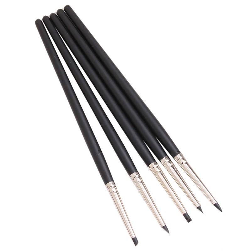 

5PCS Silicone Clay Sculpting Tool For Brush Modeling Dotting Nail Art Pottery Clay Tool New DIY Carving Sculpting Tools 2024