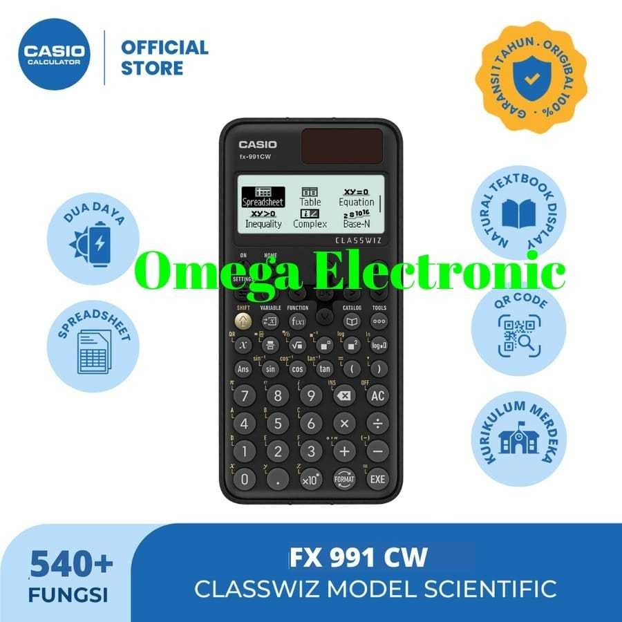 

Casio FX 991 CW - Scientific Kalkulator FX-991CW FX 991CW Calculator Kuliah