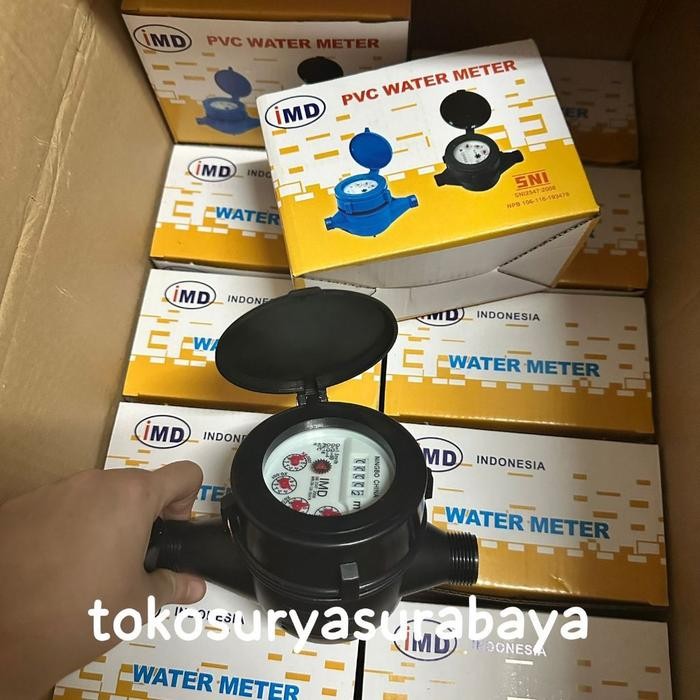NASAA High Rekomen Meteran PDAM 1/2" 3/4" METERAN AIR PDAM 1/2" PLASTIK SNI - MERK IMD WATER METER P