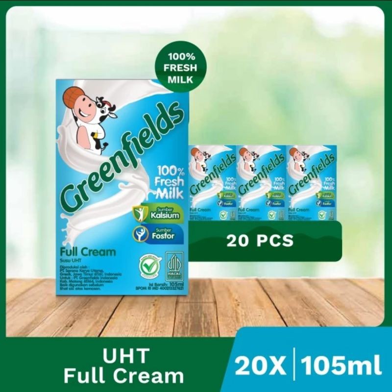 

GREENFIELDS SUSU UHT COKELAT / STROBERI / FULL CREAM