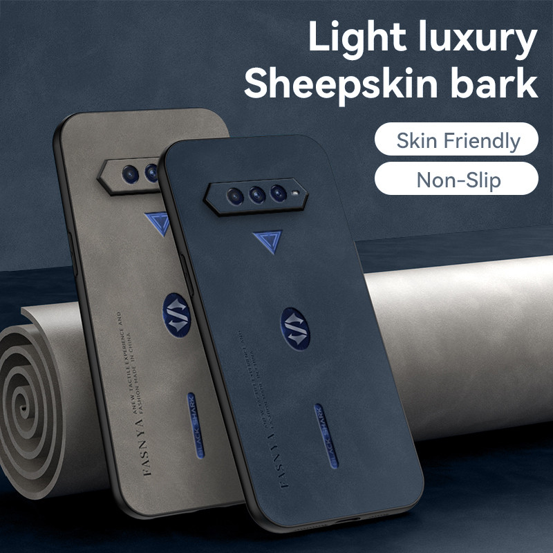 Kasus Kulit Mewah untuk Xiaomi Black Shark 4 4S Pro Phone Case Frosted Ultra-tipis Shockproof Soft H