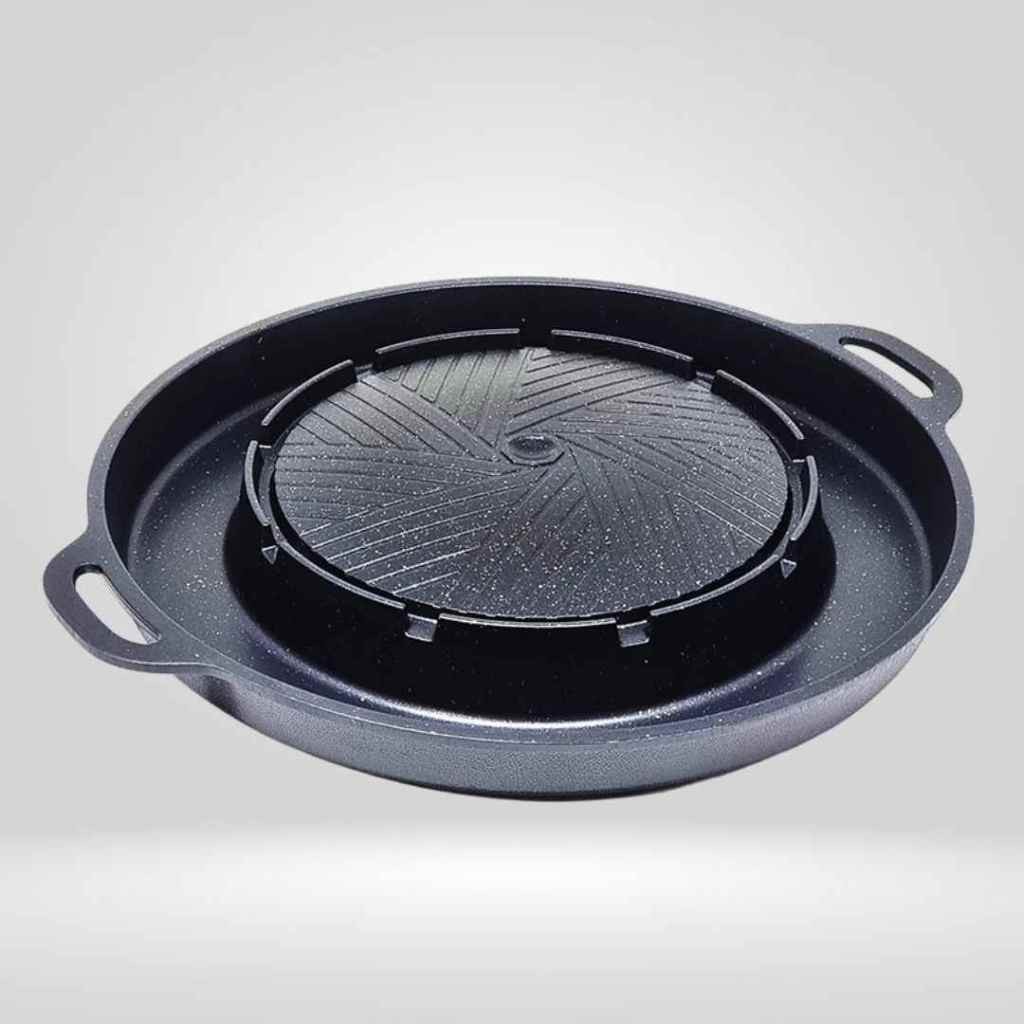 Nagako Bulgogi Pan + Steamboat | Alat Pemanggang Kompor | Grill Pan Korean Korea Barbeque BBQ