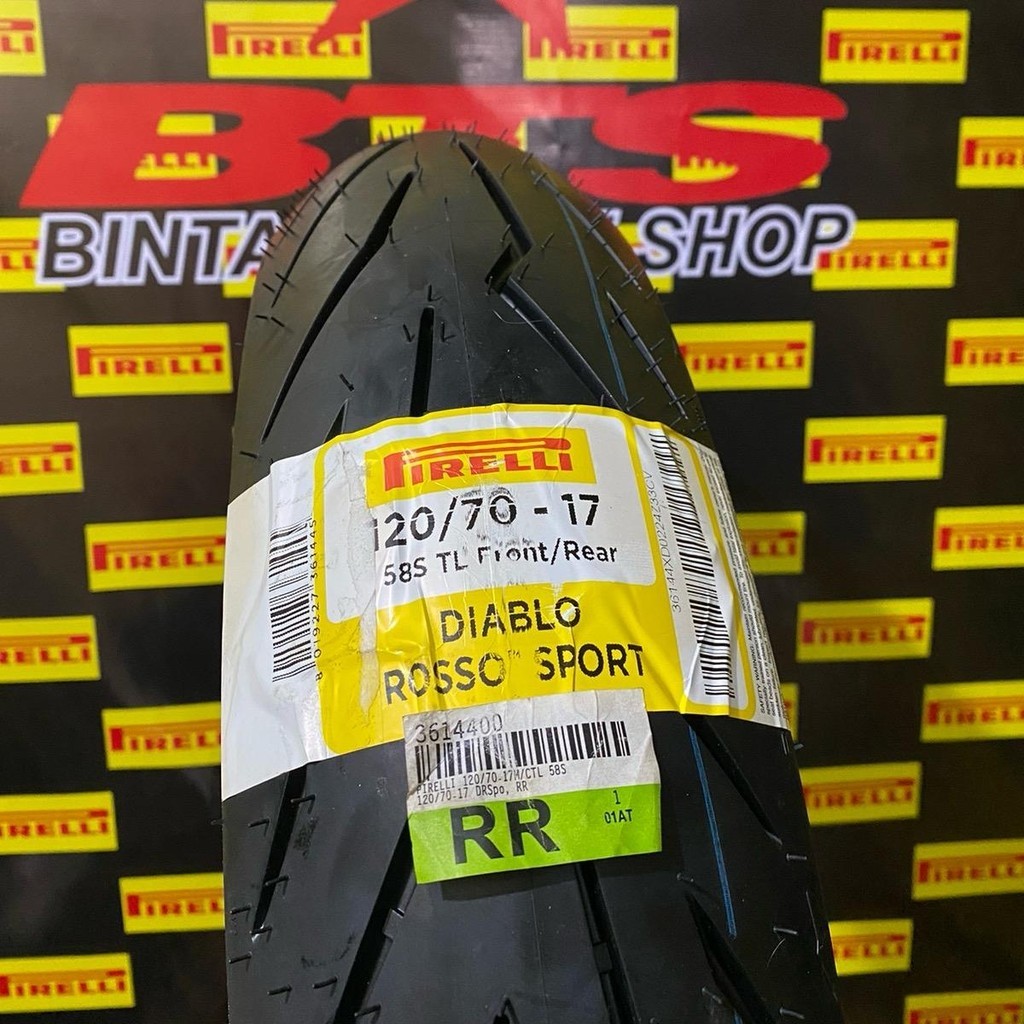 Ban Pirelli Diablo Rosso sport 120/70-17 Ban Donat Untuk Motor 150cc Up
