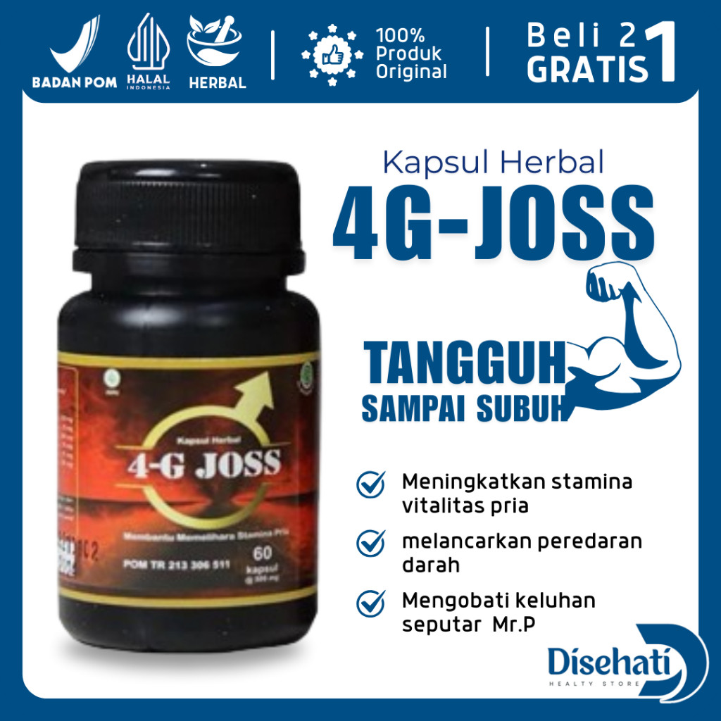 4G Joss Herbal Original Vitamin Alami 60 Kapsul
