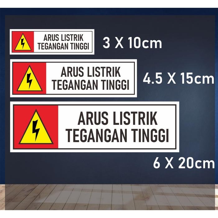 

Sticker Listrik Tegangan Tinggi Mendatar - 3 Ukuran