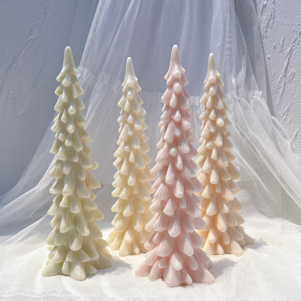 

24.5CM Tall Christmas Tree Silicone Candle Mold Christmas Home Decor Silicone Mold Dinner Soy Wax Silicone Mould Christmas Decor
