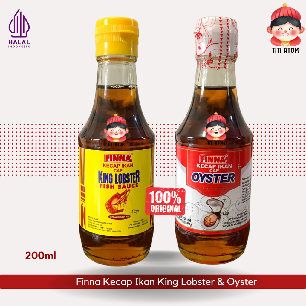 

Finna Fish Sauce Kecap Ikan Cap King Lobster Oyster 200ml