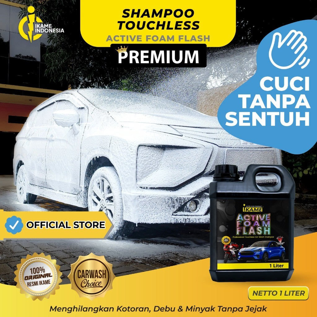 WOW Shampo Touchless IKAME ORIGINAL 100% / Active Foam Flash / Shampo tanpa sentuh / Touchless Shamp