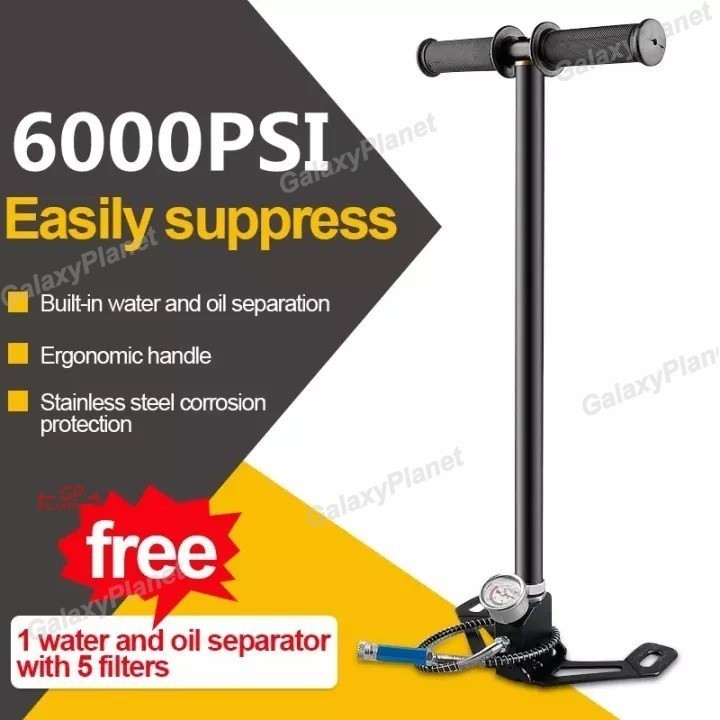 WOW! pompa pcp 4 stage manometer 6000 psi stainles steel bonus kupler/Pompa Pcp Murah Bahan Asli Ste