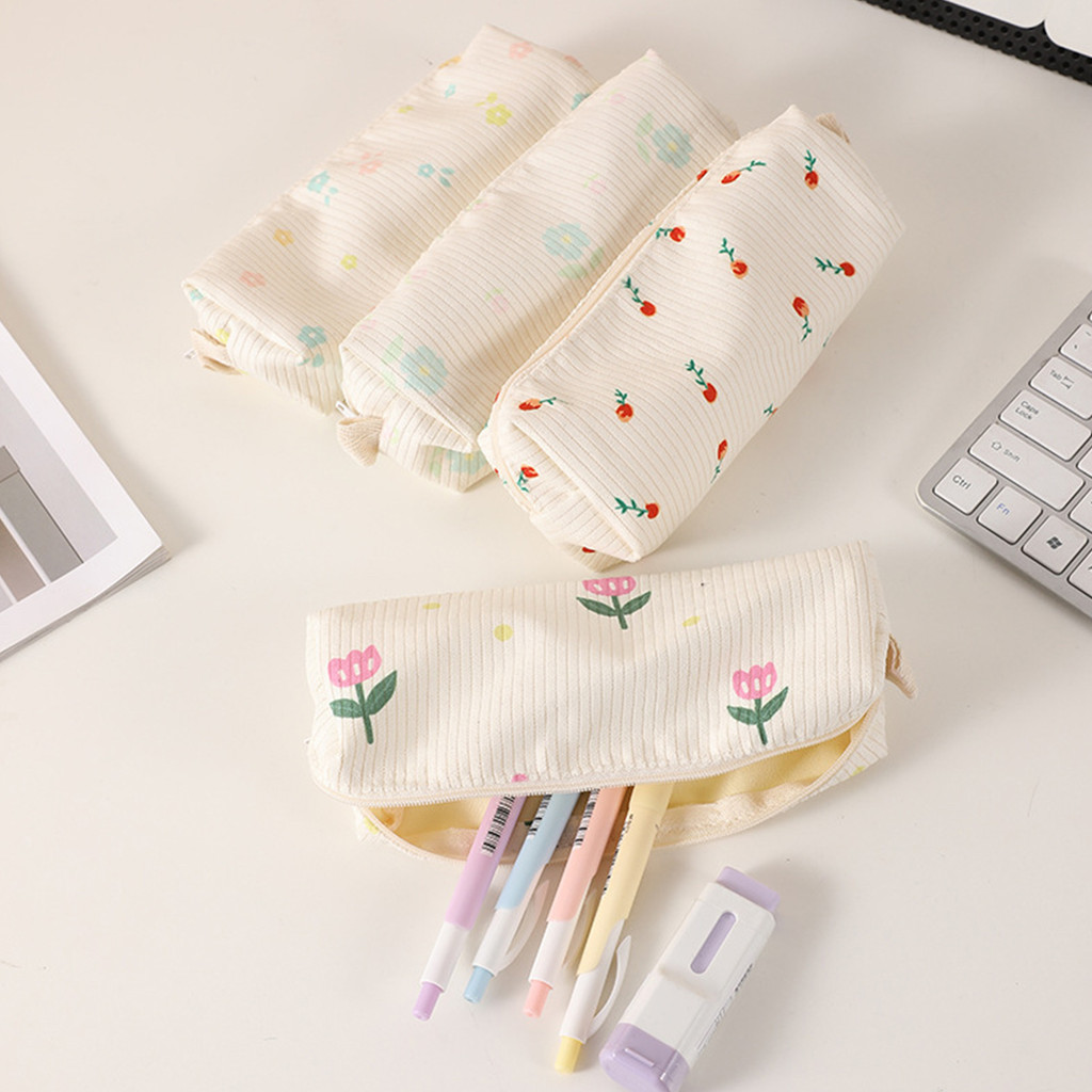 

Flower pencil case Creative Zipper pencil bag School Supplies Stationery storage bag Trousse Scolaire back to school Pencilcase