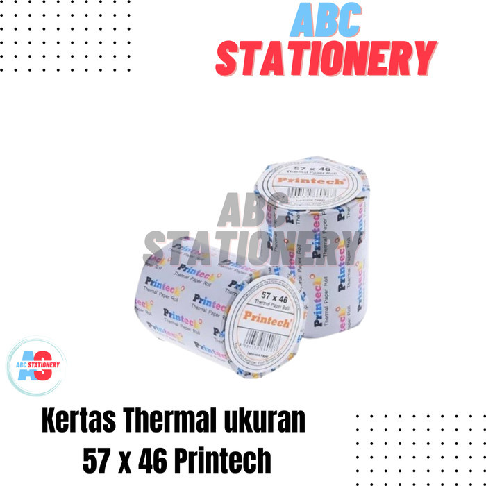 

Kertas Thermal ukuran 57 x 46 Printech (Kelipatan 10 roll)