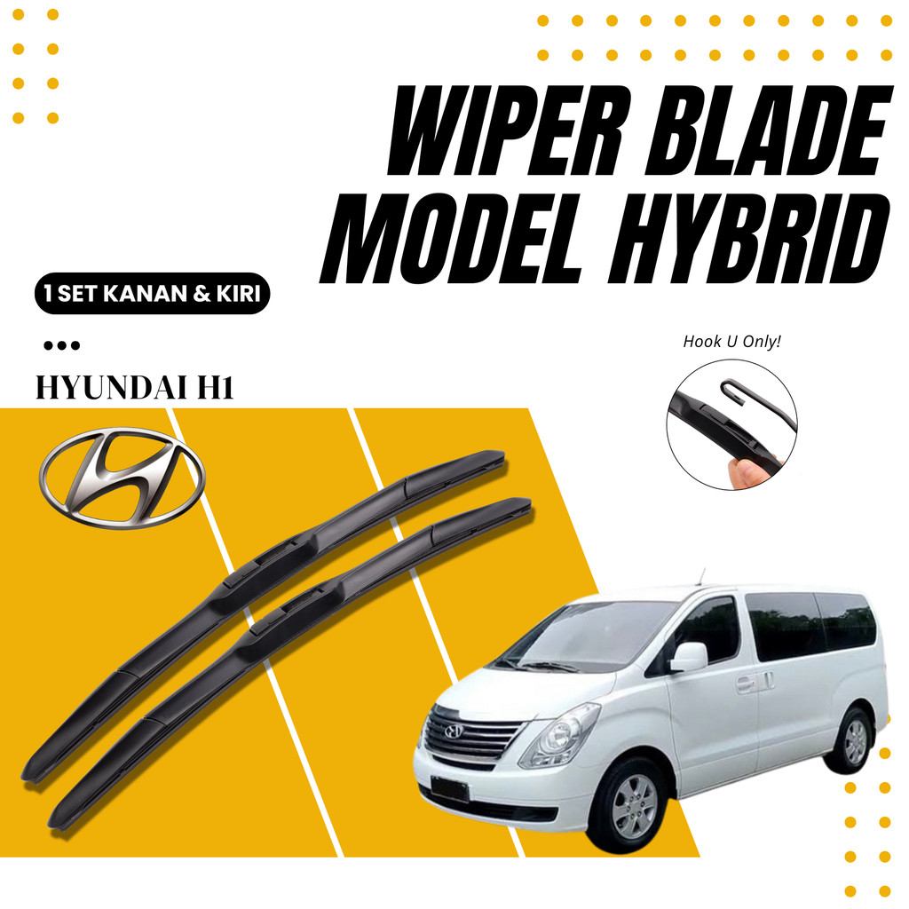 Wiper Mobil Hybrid Hyundai H1 Premium Satu Pasang Kiri Kanan ANTAPANI MOTOR