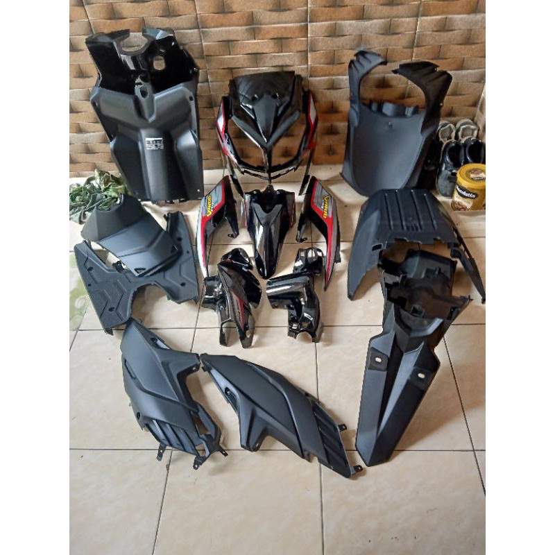 Full body halus kasar Vario techno CBS 110 karbu hitam