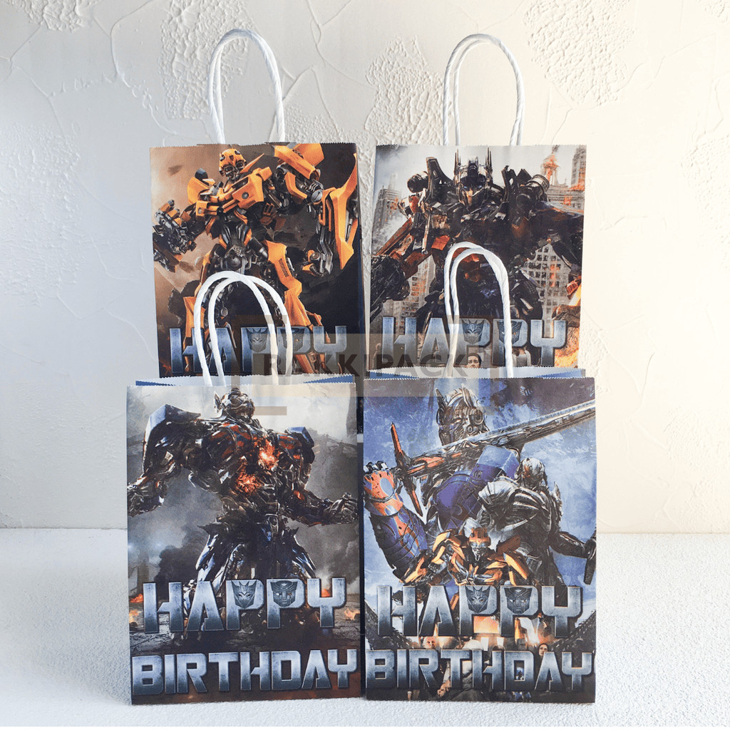 

Paper bag Tas snack kertas Transformer ulang tahun anak hampers