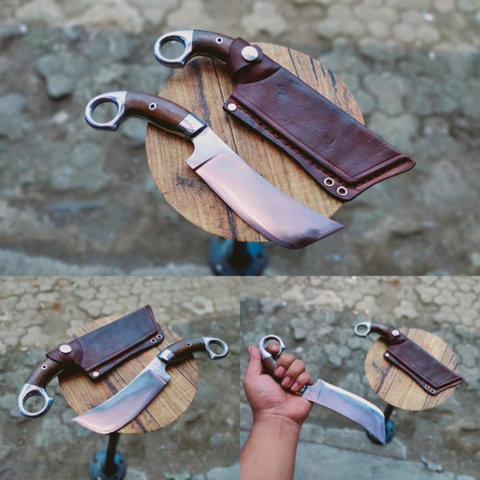 TERLARIS Golok Kebun COD GOCIL GOLOK KECIL UNIK PETOK BAJA PER - Putih TERMURAH