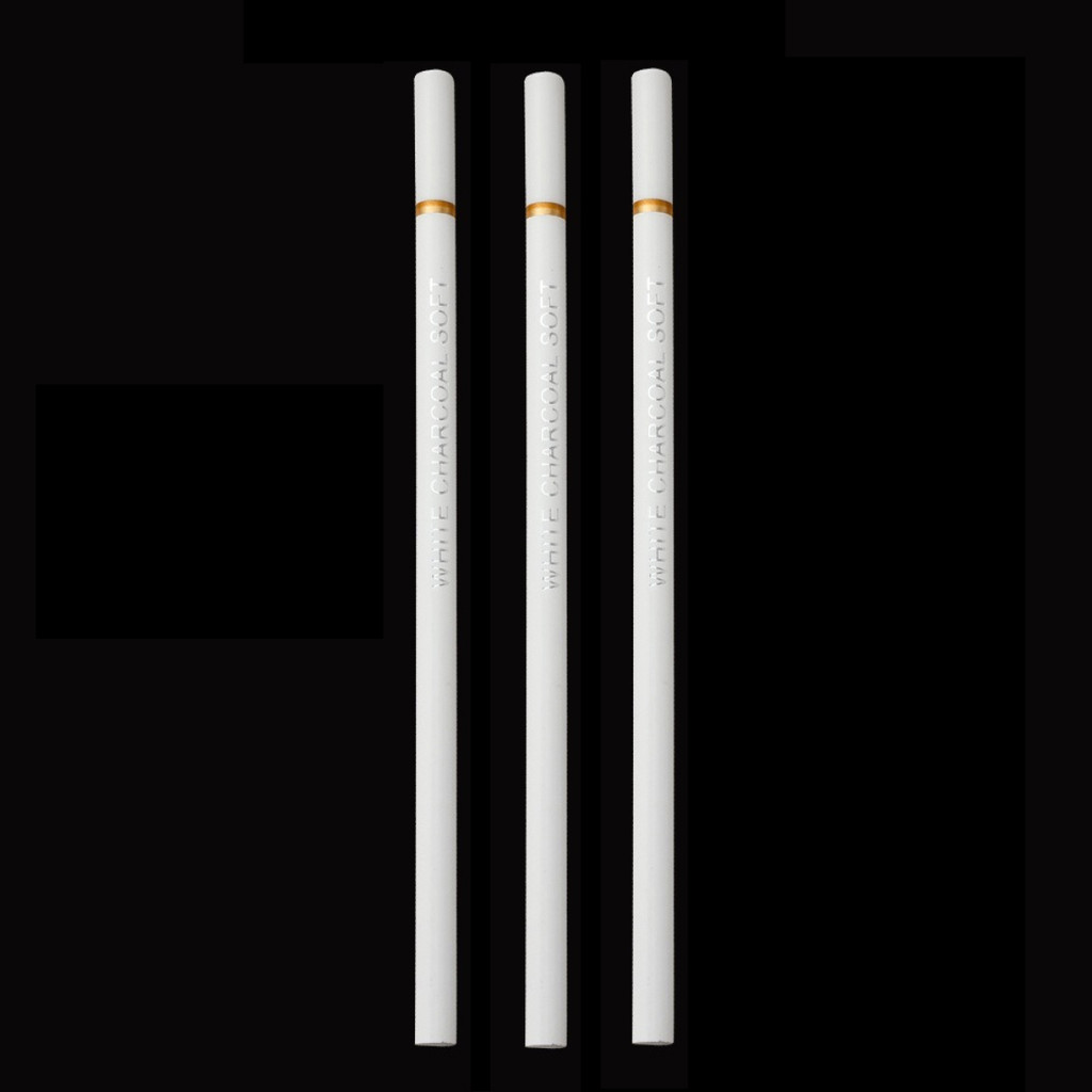 

3/6 Pcs White Charcoal Pencils Soft Drawing Set White Sketch Pencil for Drawing Sketching Chalk Pencils Beginners & Artists