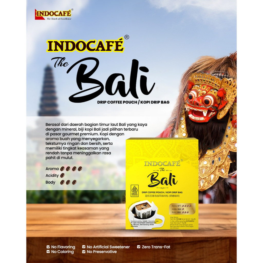 

JAMIN MURAH !!!Indocafe The Bali Drip Coffee Pouch(BISA LANGSUNG ORDER)