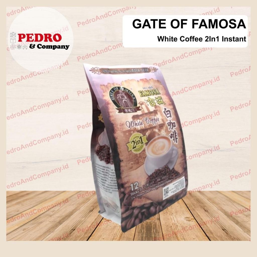 

JAMIN MURAH !!!Gate of Famosa WHITE COFFEE 12 sticks 360 gram 2in1 MELAKA kopi instant(BISA LANGSUNG ORDER)