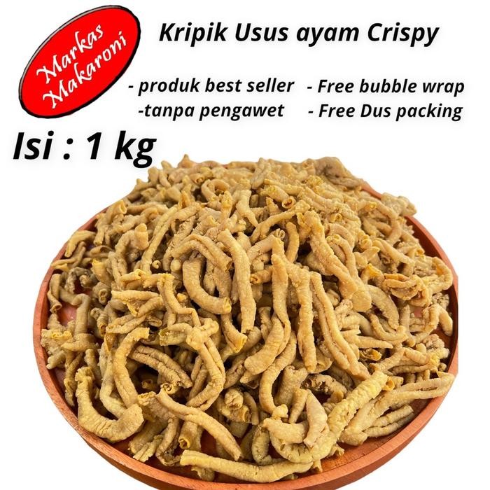 

f z e kripik usus ayam crispy 1kg food snacks keripik cemilan snack - -NG