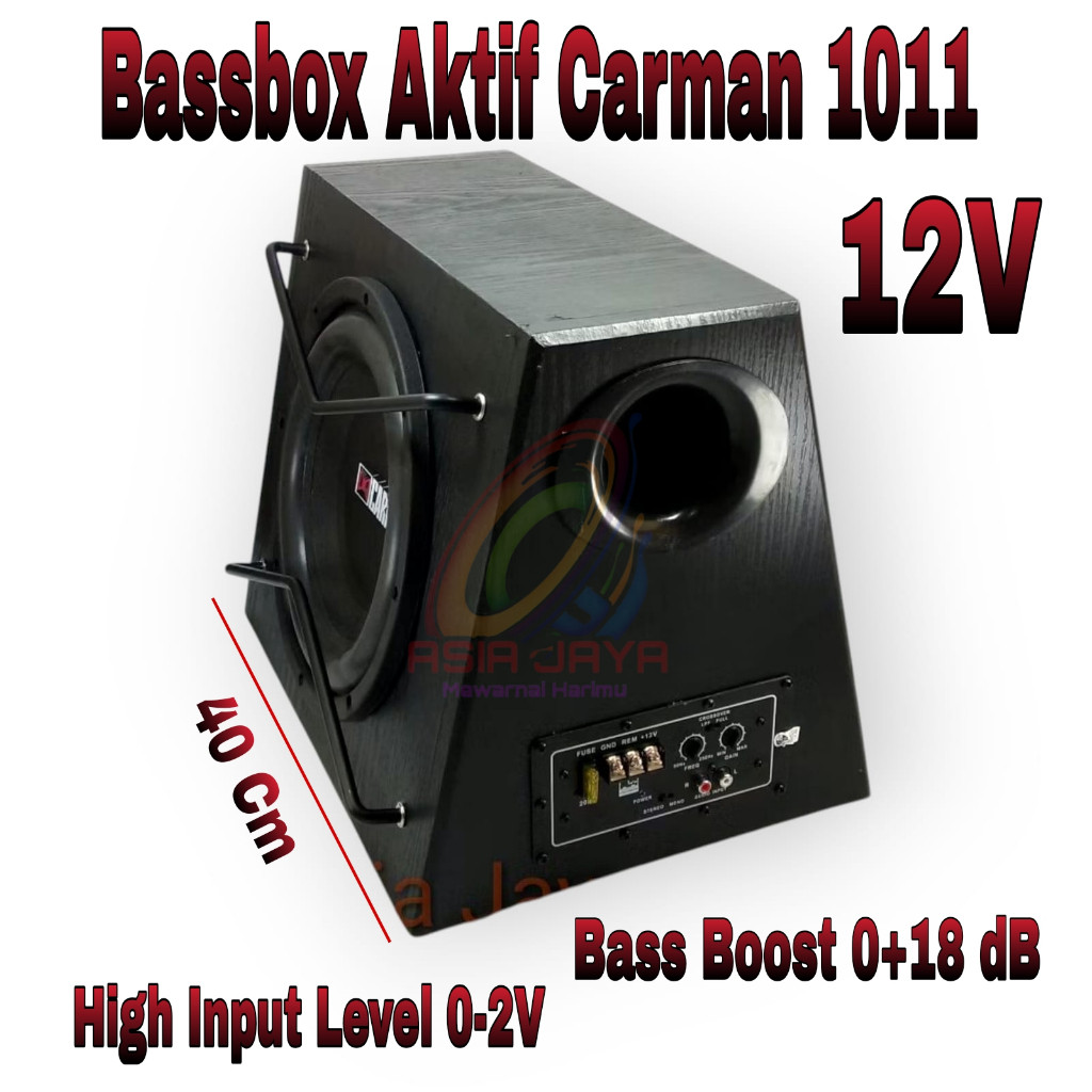 Bassbox Subwoofer Aktif Mobil 10 Inch CARMAN CM 1011 Sub Woofer Active 10in