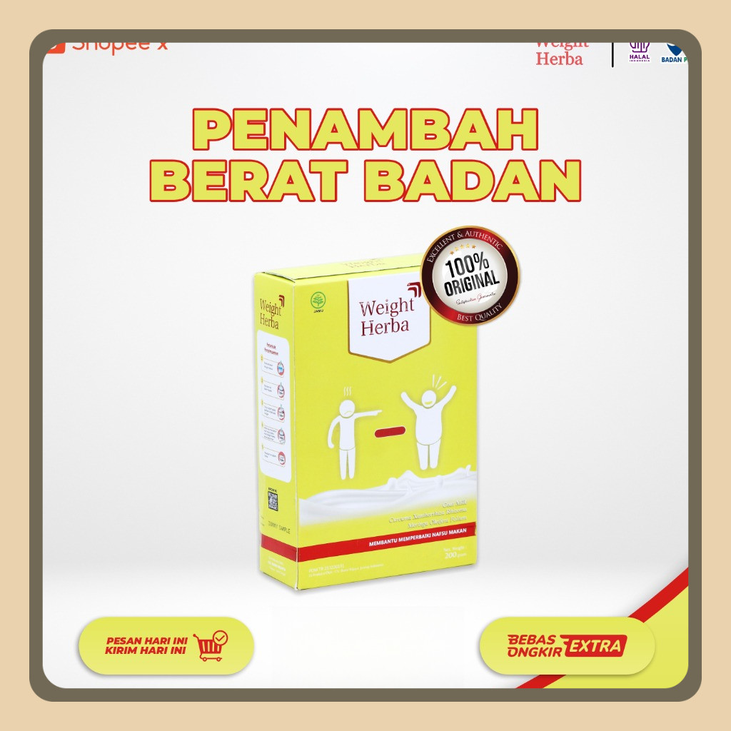 

Susu Weight Herba Original – Susu Penambah Berat Badan dan Menaikkan Nafsu Makan tanpa efek samping