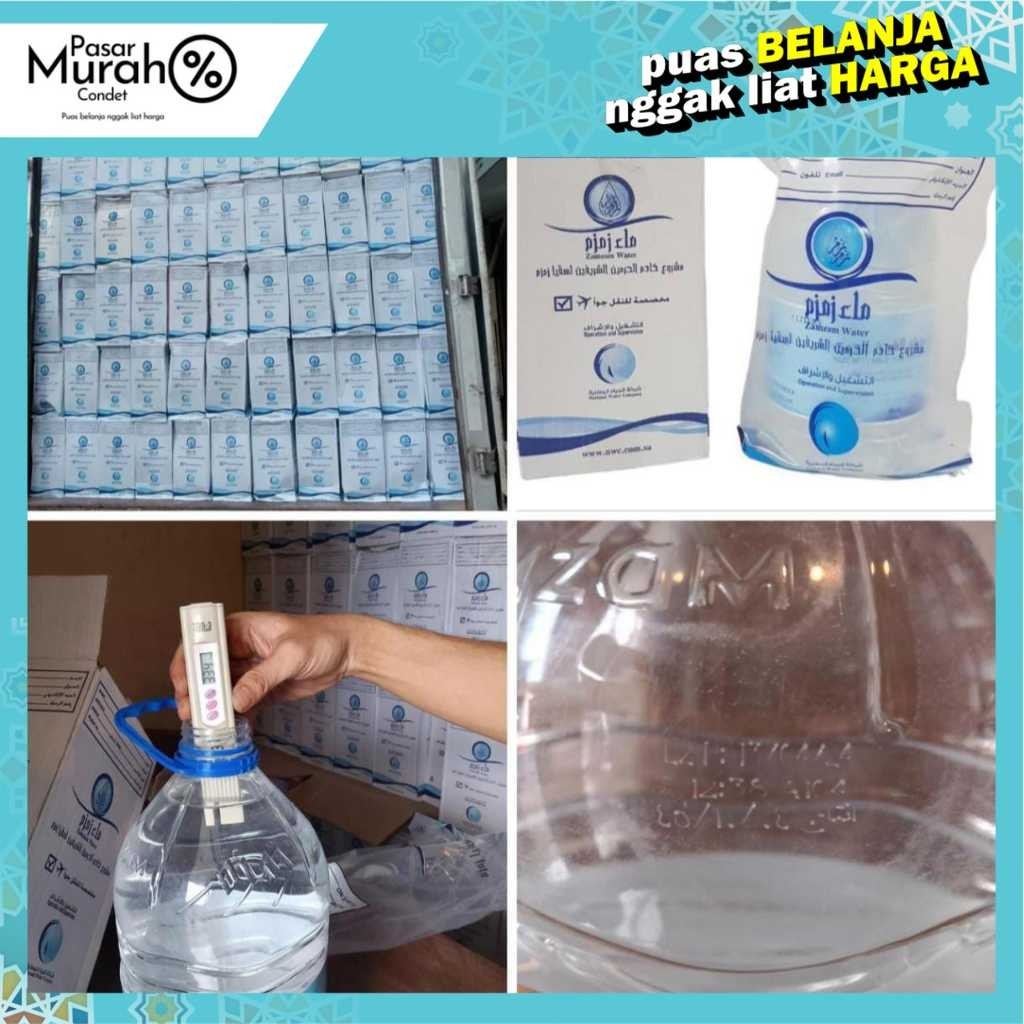 

NEW air zamzam 5 liter original import saudi | Air zam zam 5 liter asli / oleholeh haji dan umrah / air zamzam original non barcode