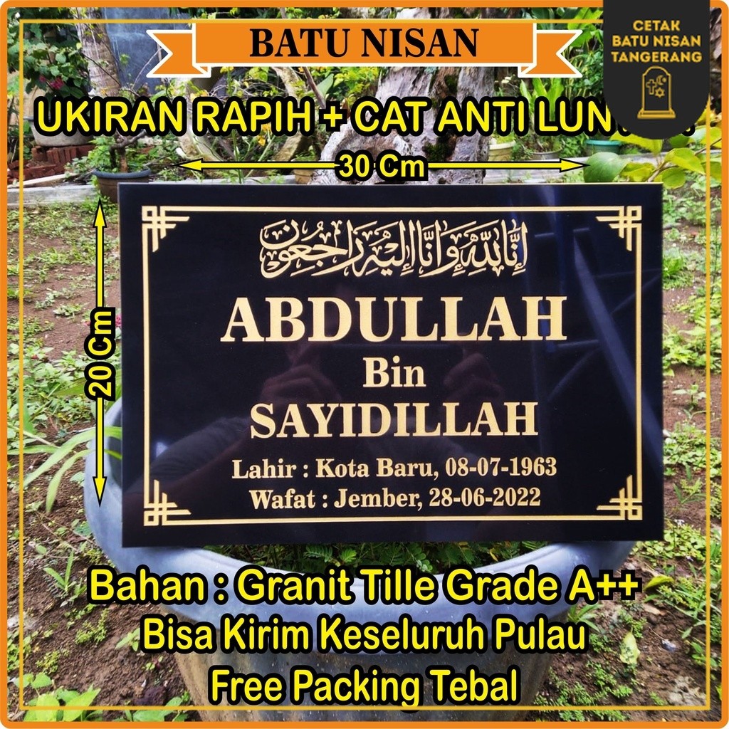 BNT - BATU NISAN GRANIT UKURAN 20X30