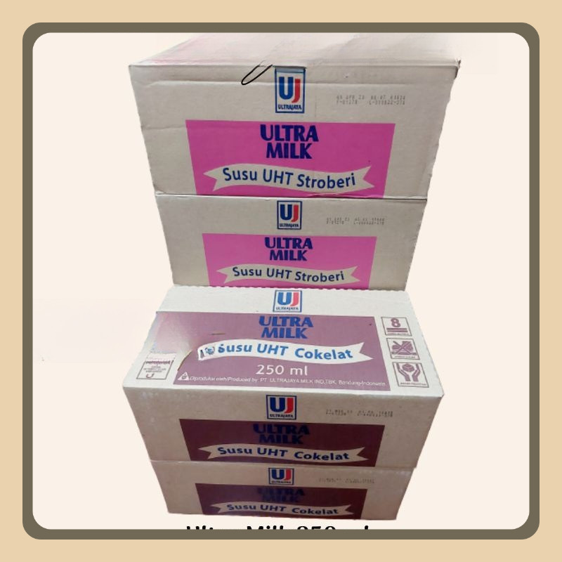 

Susu UHT Ultra Milk 250 ml 1 dus / karton isi 24 pcs