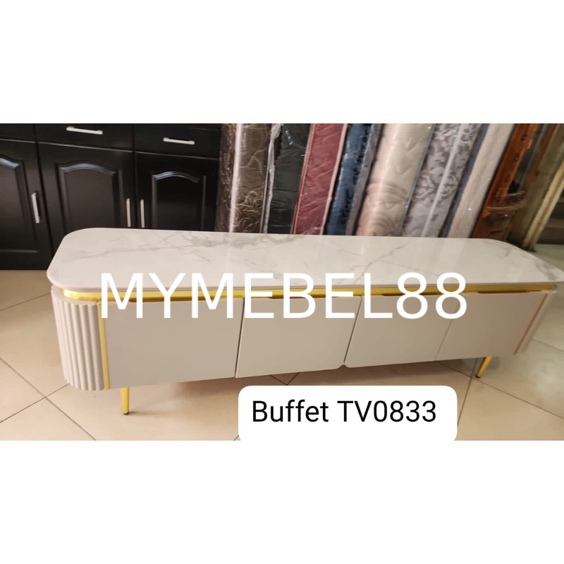 [MYMEBEL88] PROMO TERMURAH BUFET TV MARMER IMPORT TV0833