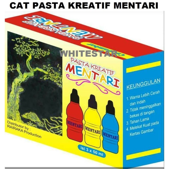 

cat warna pasta kreatif mentari / finger painting untuk anak