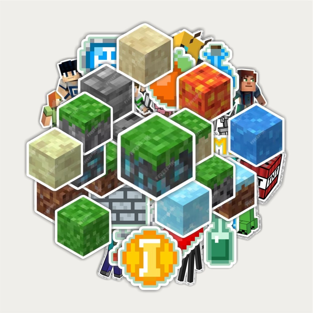 

Sticker Pack Stiker Games Minicraft | Sticker TUMBLR | Stiker LAPTOP KOPER HELM