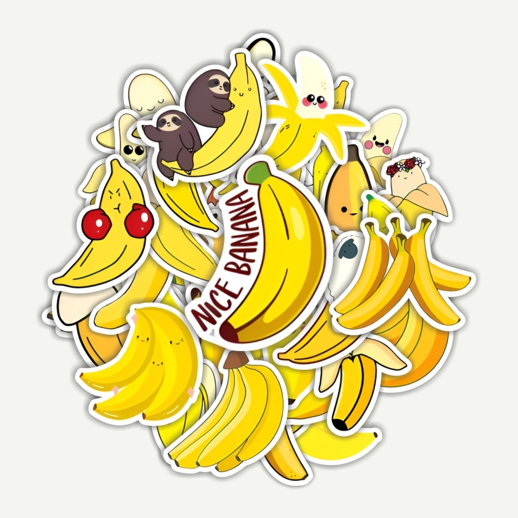 

Sticker Pack Stiker Banana [Pisang] | Sticker TUMBLR | Stiker LAPTOP KOPER HELM