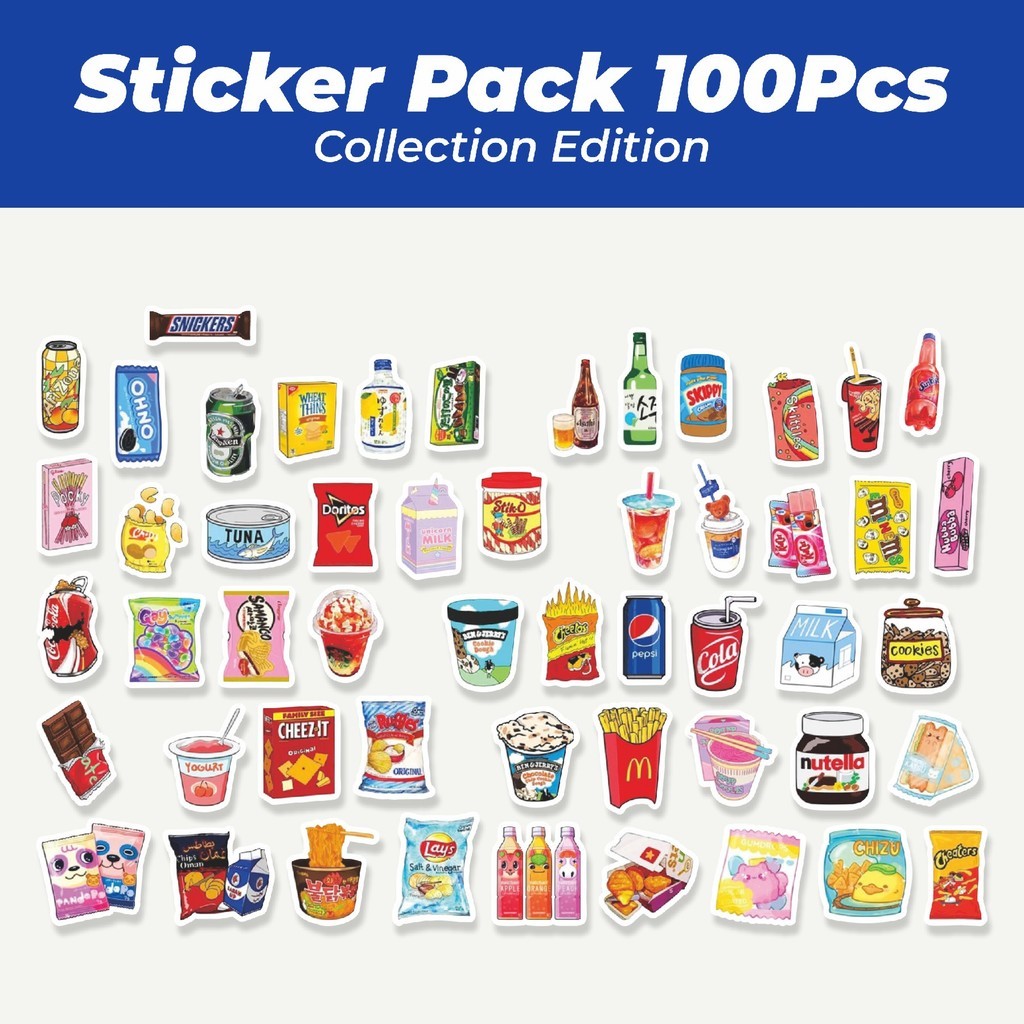 

Hot Stiker You Don't Know Food/ Stiker Makanan & Minuman ringan Lucu Anti Air Stikers Berperekat Waterproof Sticker Decal Buat Motor Helm Buku Journal Koper Casing HP Laptop Botol Minum