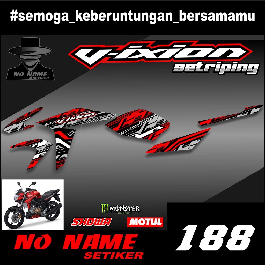 Sticker Striping Variasi Vixion 2015 2016 New Advance NVA