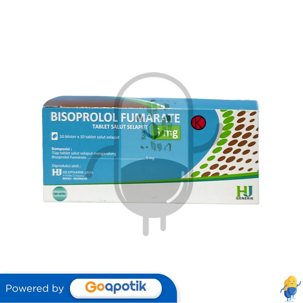 Bisoprolol Fumarate Hexpharm 5 Mg Box 100 Tablet
