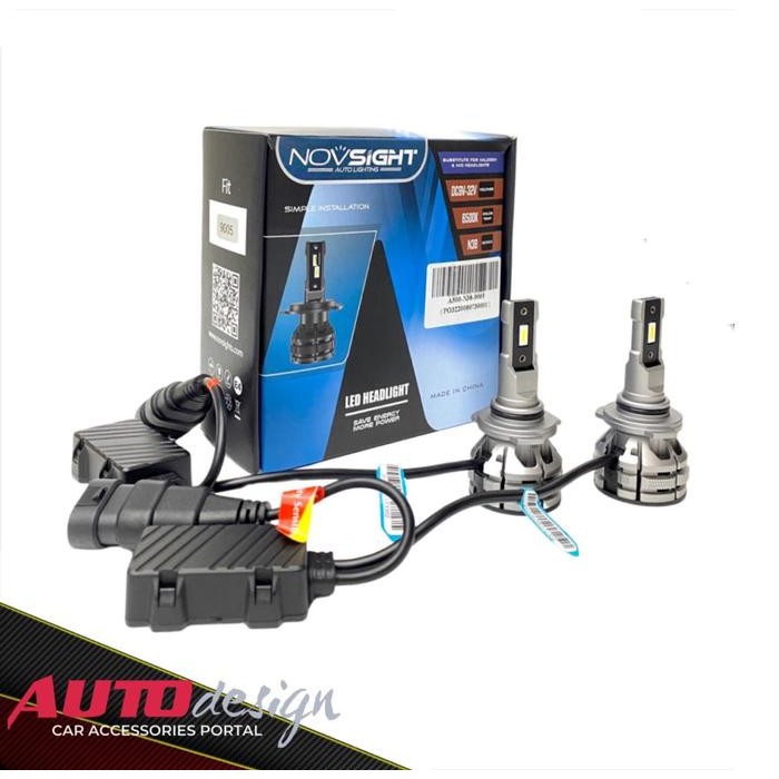 LAMPU LED MOBIL NOVSIGHT N38 HEADLIGHT DAN FOGLIGHT MOBIL - PUTIH 6500K, HB3 9005
