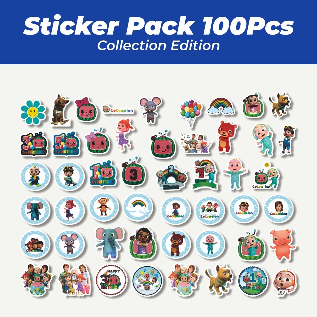 

Hot Stiker Cocomelon Lucu Anti Air Stikers Berperekat Waterproof Sticker Decal Buat Motor Helm Buku Journal Koper Casing HP Laptop Botol Minum